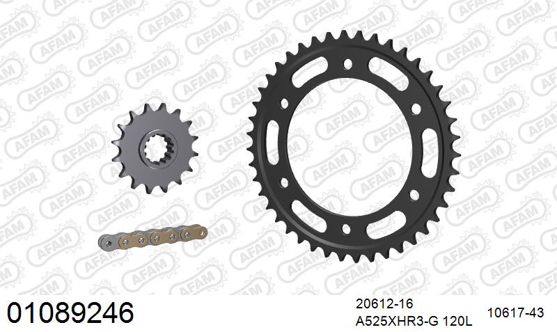 Zestaw napędowy AFAM do HONDA CBR 1000 RA Fireblade C-ABS H,J,K, CBR 1000 RR, CBR 1000 RR SP SA, ABS, CBR 1000 RR SP2 S