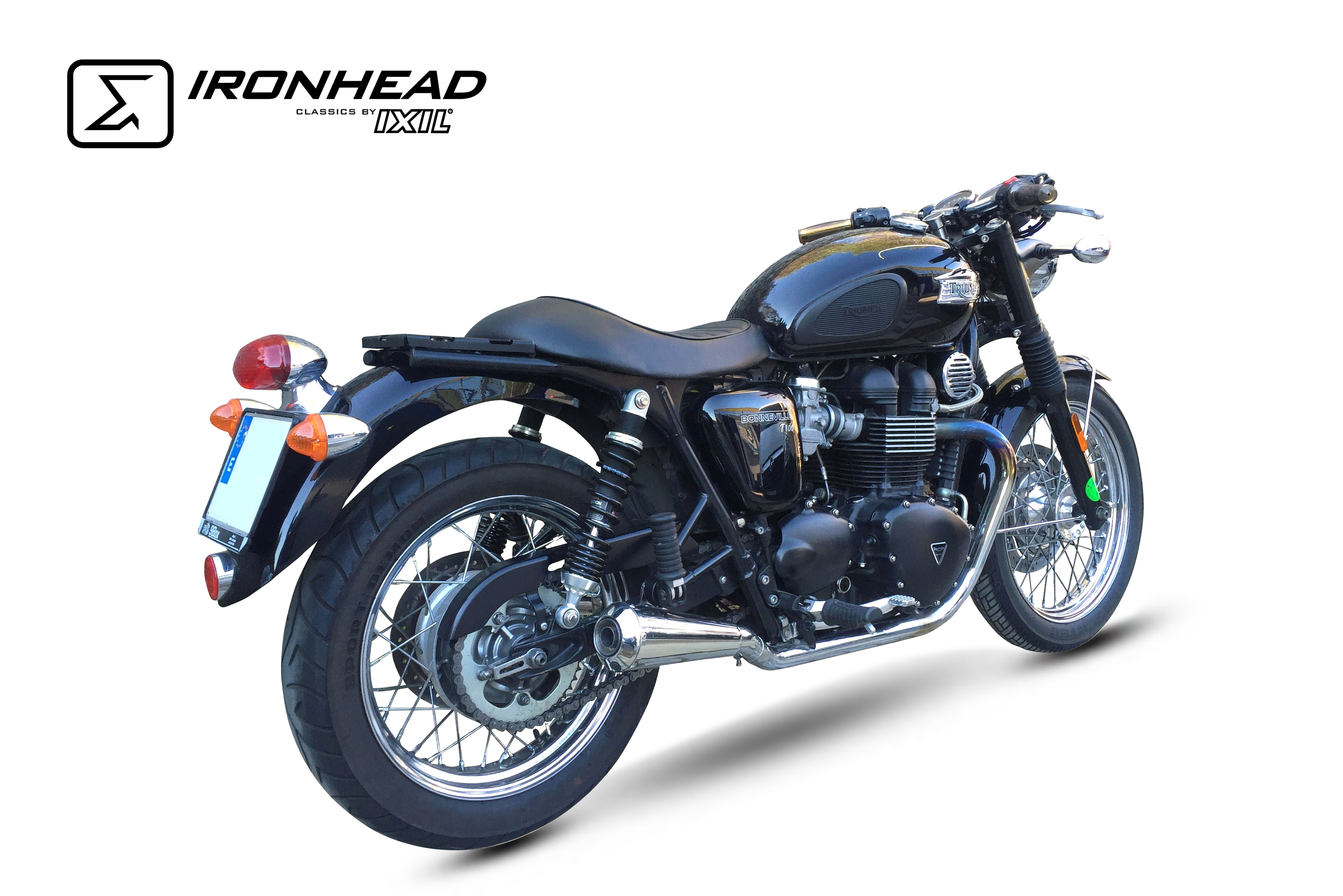 Tłumik lewy IXIL TRIUMPH BONNEVILLE - T100 865 typ OVC11SS (waga: 2100g, długość: 270 mm.)