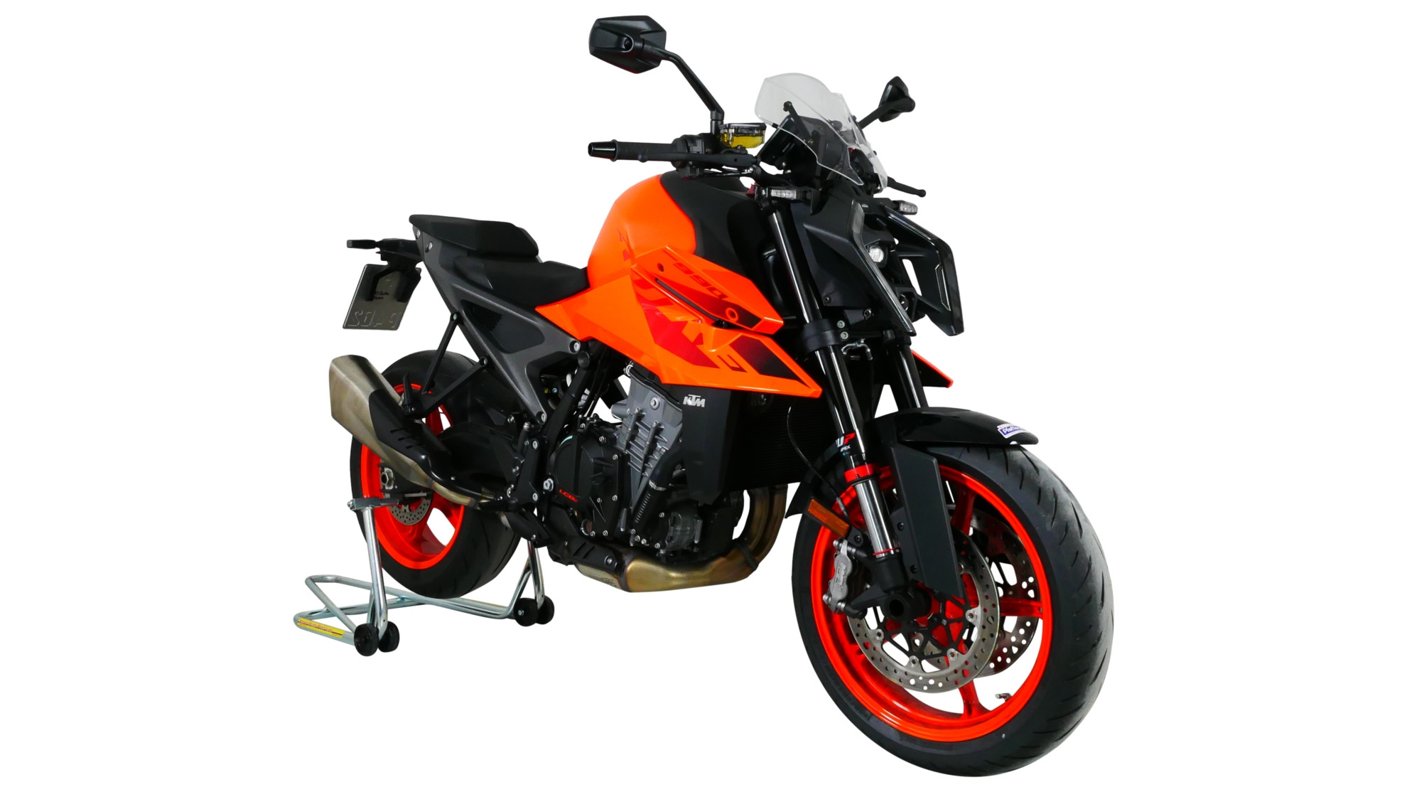Szyba motocyklowa MRA KTM DUKE 990 2024-, forma NSPM, bezbarwna