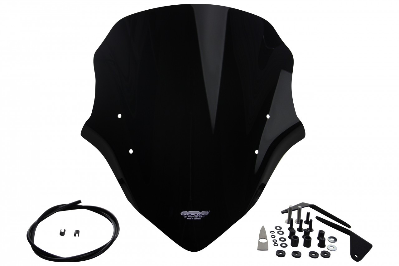 Szyba motocyklowa MRA HONDA CB 650 F RC75 2014-2016, forma NTM, czarna