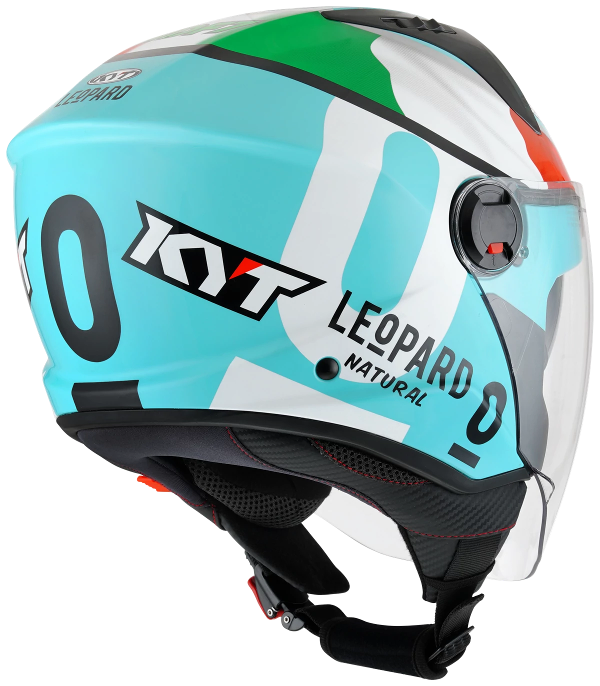 Kask motocyklowy KYT D-CITY LEOPARD REPLICA TRICOLORE E06