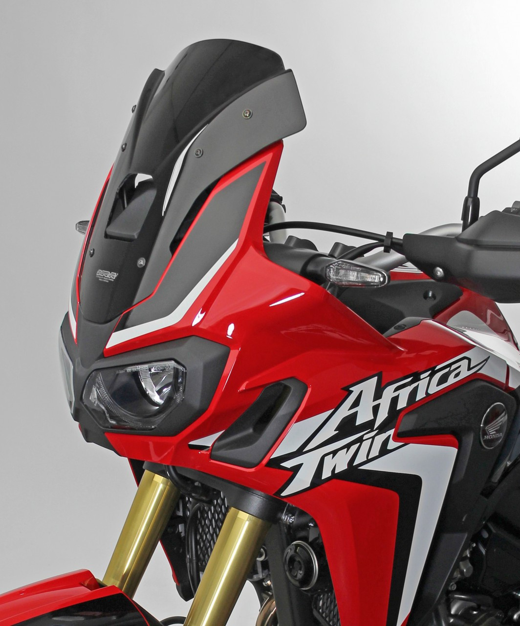 Szyba motocyklowa MRA HONDA CRF 1000 L AFRICA TWIN SD 04 2016-2019, forma SPM, czarna