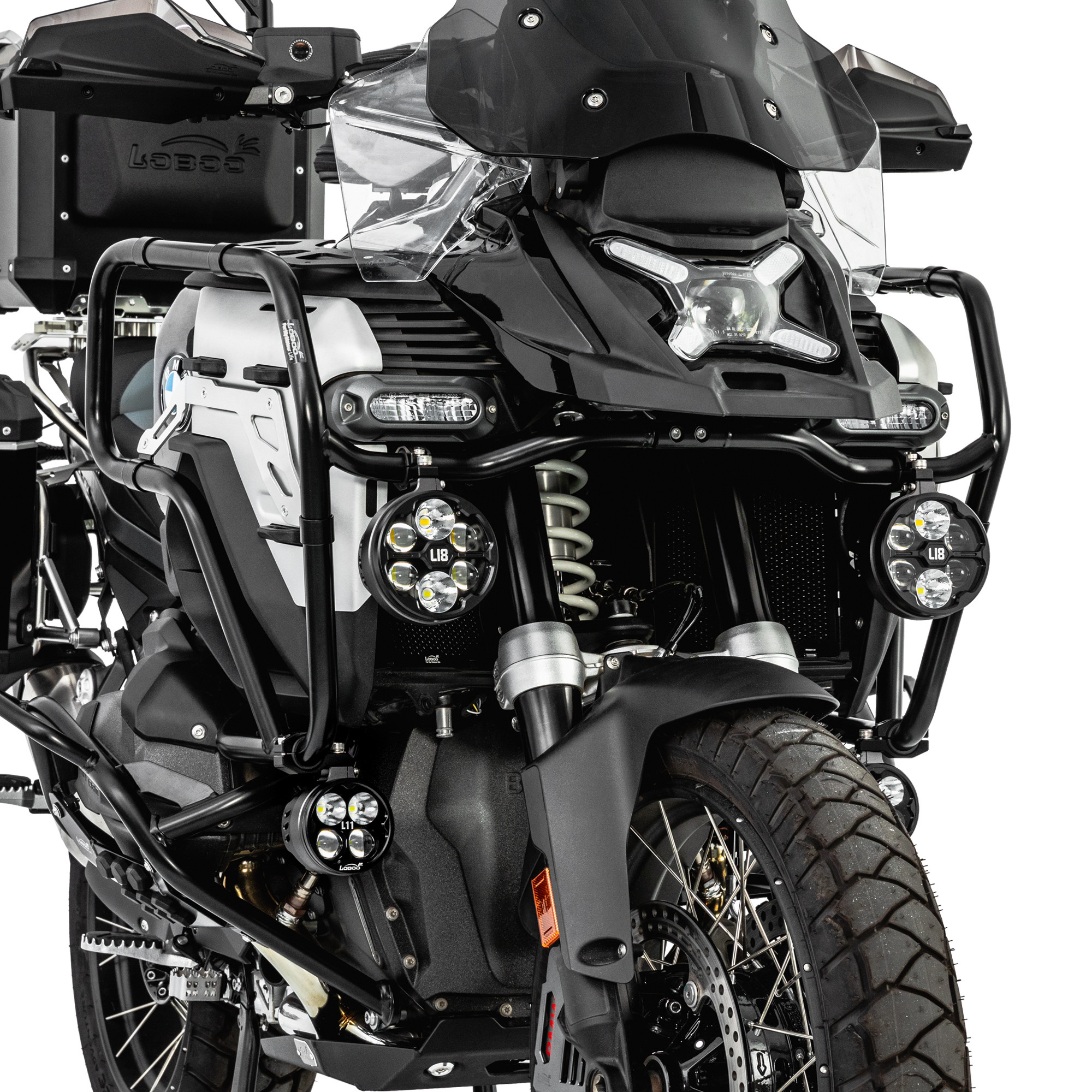 LOBOO Gmole górne do BMW R1300GS ADVENTURE (2024-) czarne