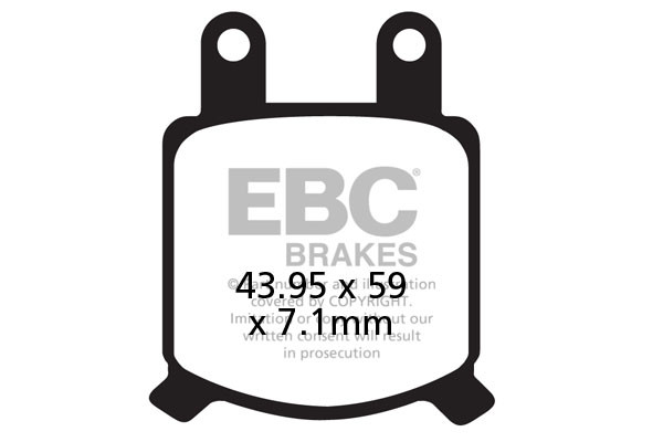 Klocki hamulcowe EBC FA076 (kpl. na 1 tarcze)