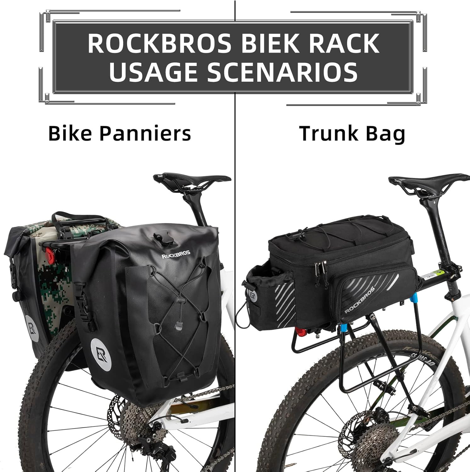 Bagażnik rowerowy ROCKBROS aluminium (HJ10011)