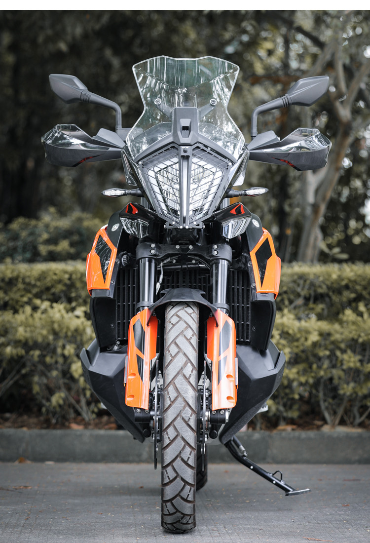LOBOO Osłona przedniego oświetlenia do KTM 390ADV/790ADV, stal nierdzewna, czarna