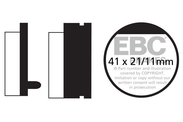 Klocki hamulcowe EBC FA052 (kpl. na 1 tarcze)