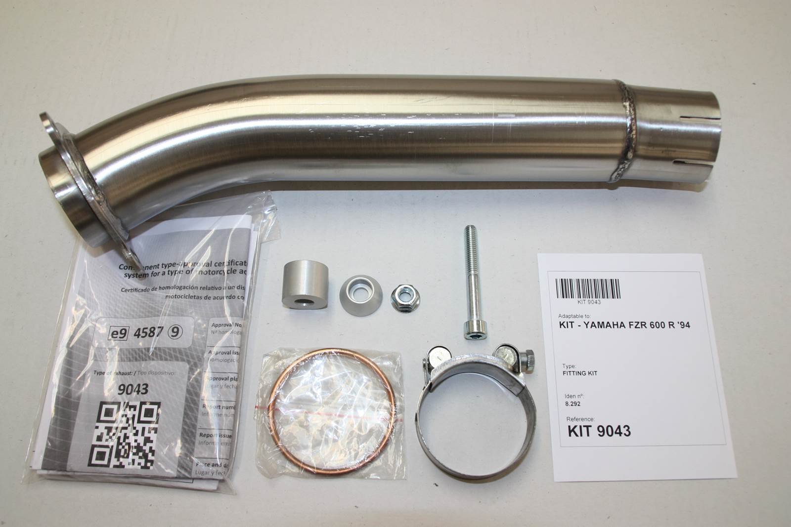 Tłumik IXIL YAMAHA FZR 600 R 94-95 (4JHS) typ SOVE (waga: 3000g, długość: 423 mm., materiał: Inox AISI304, kolor: Black painted)