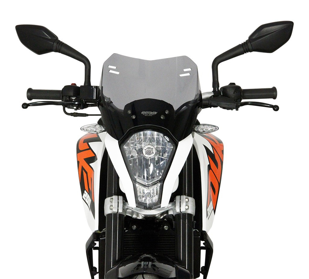 Szyba motocyklowa MRA KTM DUKE 390 -2016, forma S, czarna