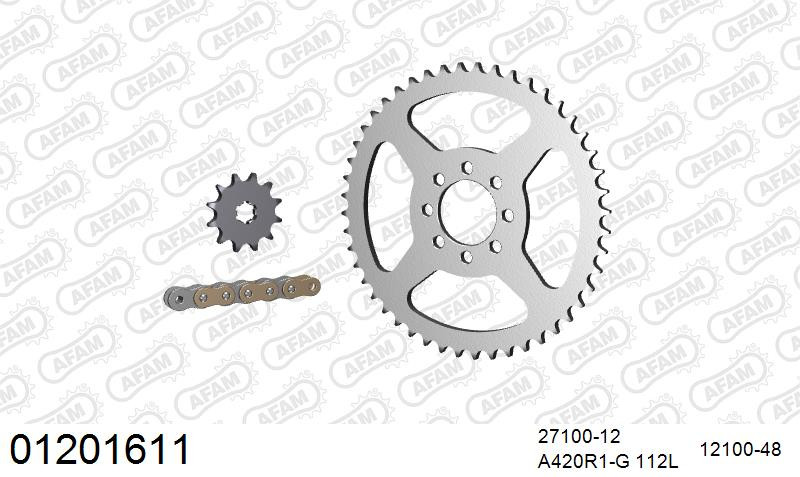 Zestaw napędowy AFAM do YAMAHA DT 50 MX