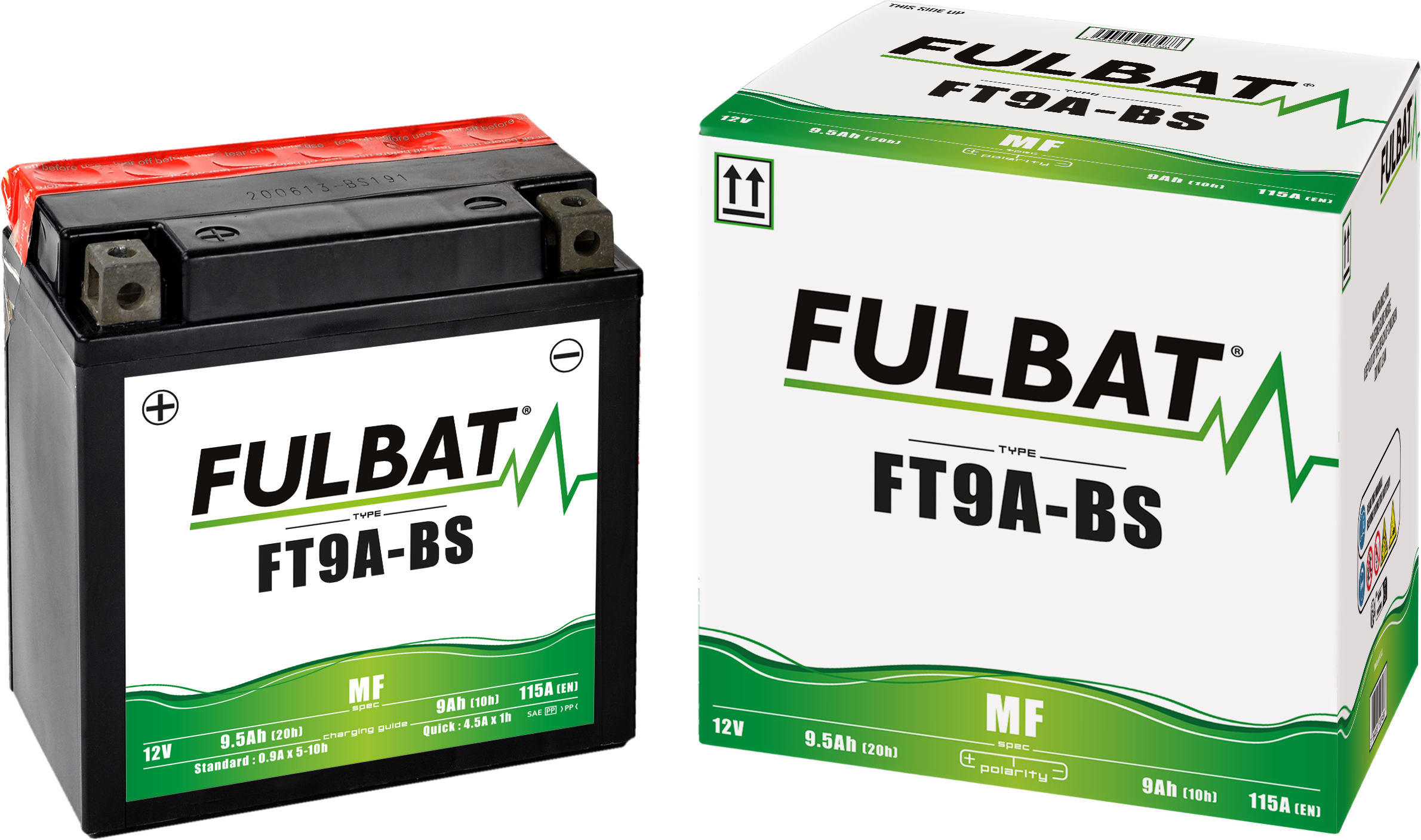 Akumulator FULBAT FUL MF - FT9A-BS / YT9A-BS (suchy, bezobsługowy, kwas w zestawie)