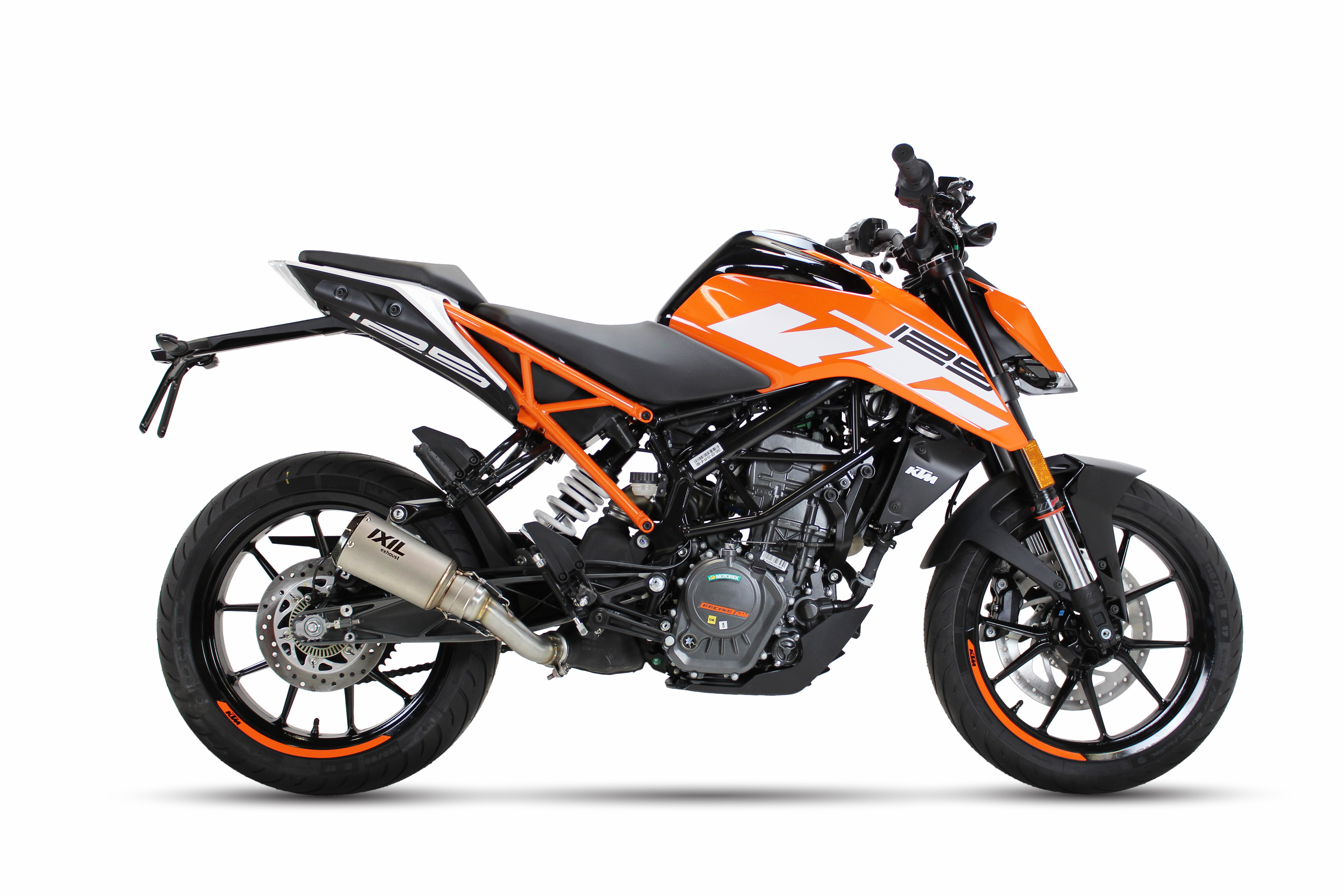 Tłumik IXIL KTM DUKE - RC 390 17-20 (KTM IS DUKE - KTM IS RC) typ RB (waga: 900g, długość: 230 mm., materiał: Inox AISI304, kolo