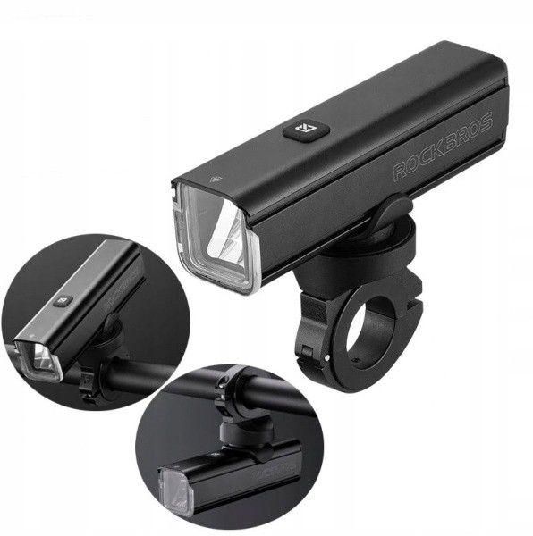 Lampka rowerowa przednia Rockbros RHL1000 LED USB 1000LM IPX6