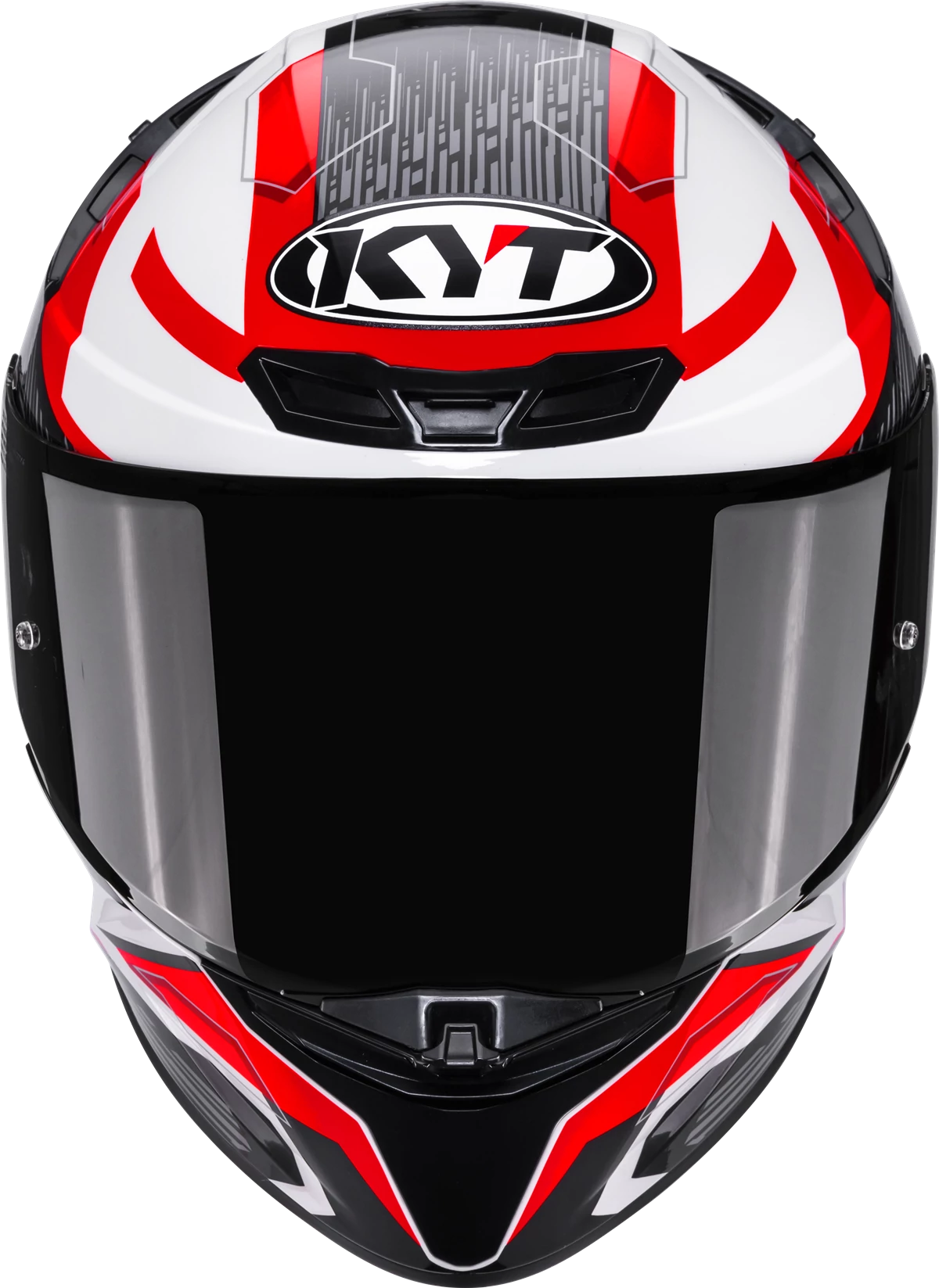 Kask motocyklowy KYT TT-REVO SPEEDING BIAŁY/CZERWONY E06