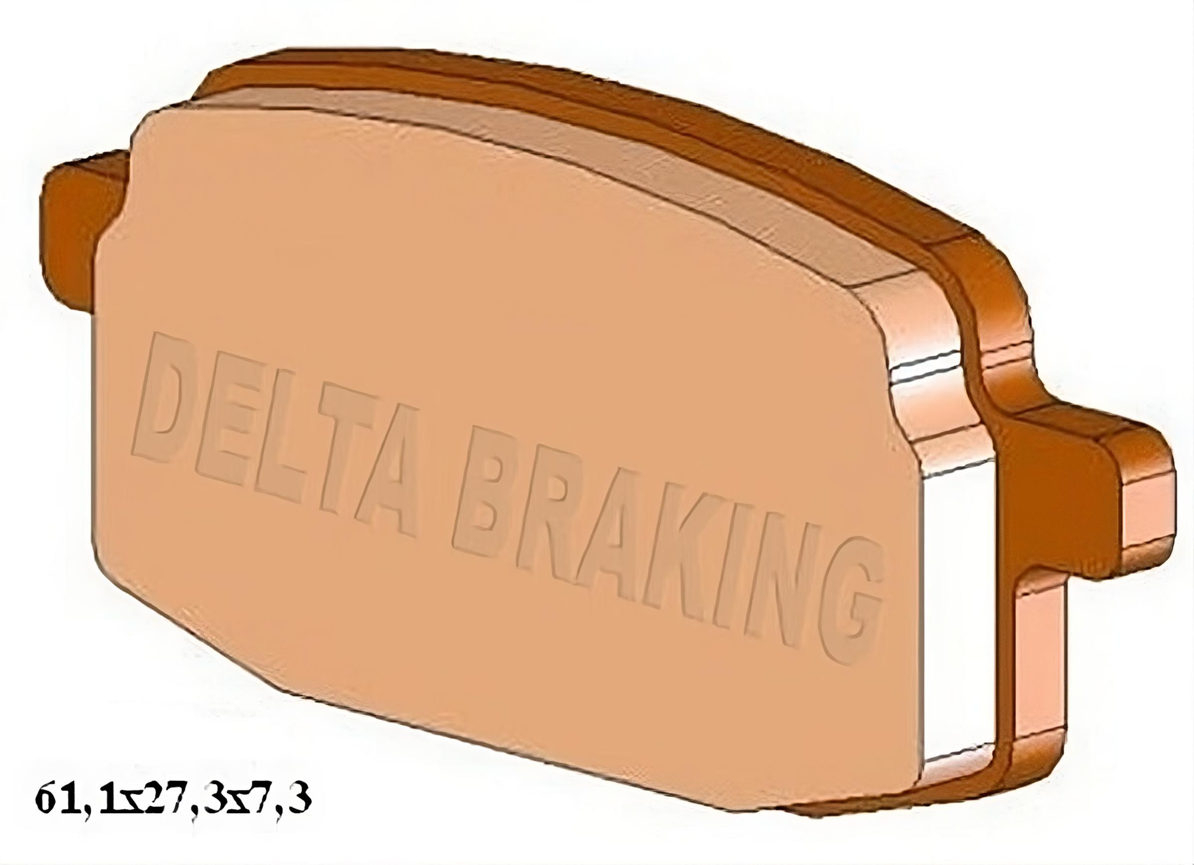 Delta Braking Klocki hamulcowe motocyklowe DELTA DB5080 (odpowiednik FA169)