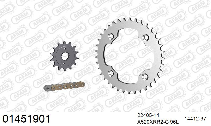 Zestaw napędowy AFAM do SUZUKI LT-R 450 Quadracer K8,K9,L0,L1