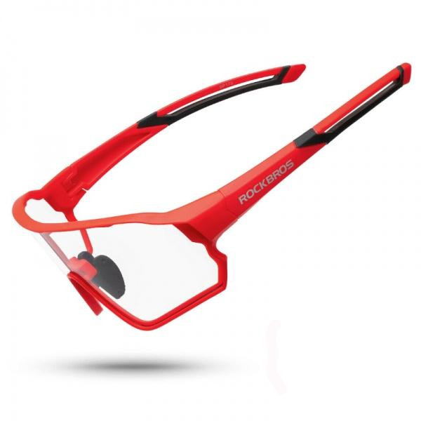 Okulary rowerowe / sportowe fotochrom ROCKBROS UV400 (10137) czerwone