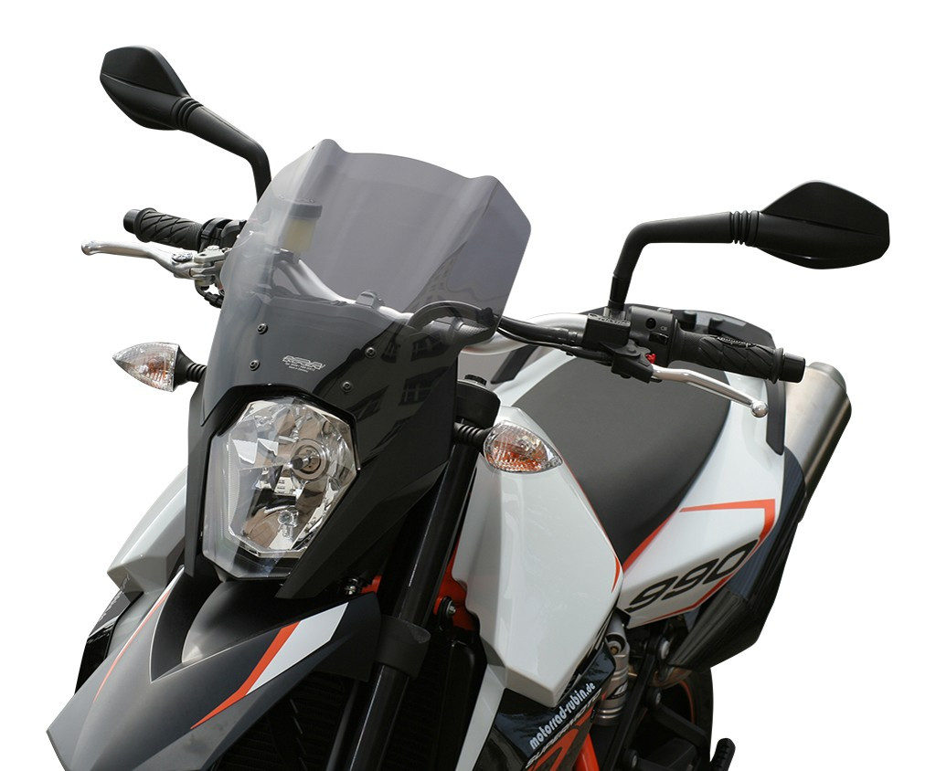 Szyba motocyklowa MRA KTM 990 SUPERMOTO SM / SMR KTM LC8 SM 2008-, forma T, czarna