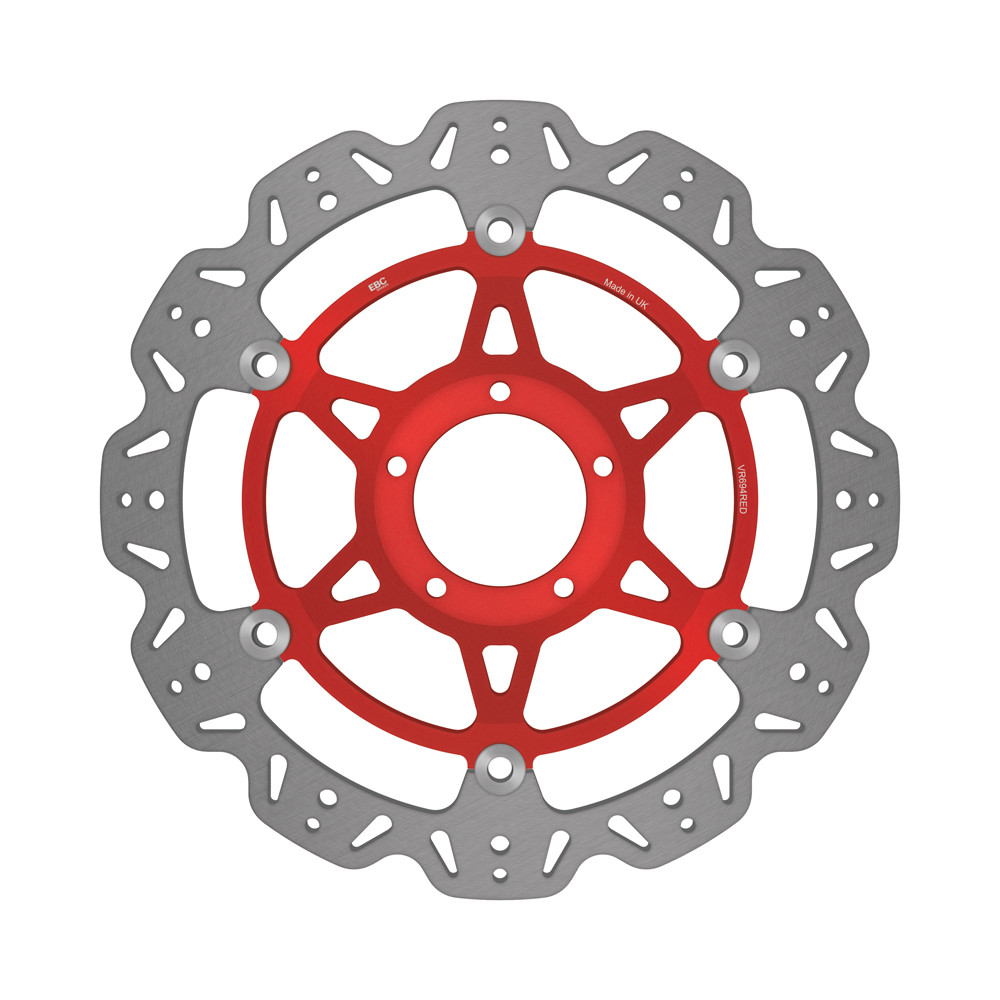 Tarcza hamulcowa motocyklowa EBC VR694RED VEE, czerwona