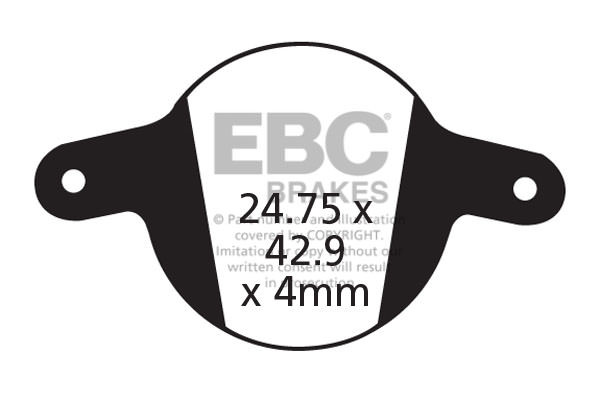 CFA326 - Klocki hamulcowe rowerowe (organiczne) EBC Brakes