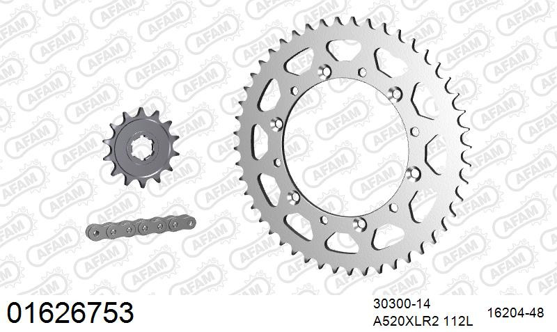Zestaw napędowy AFAM do KAWASAKI KDX 250 D1,D2,D3,D4,D5