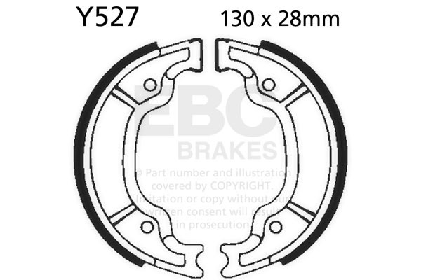 EBC Brakes Szczęki hamulcowe EBC Y527 (1 kpl.)
