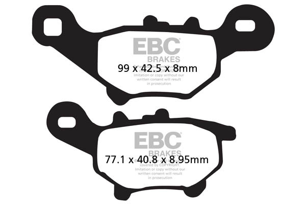 EBC Brakes Klocki hamulcowe EBC SFA384 skuterowe (kpl. na 1 tarcze)