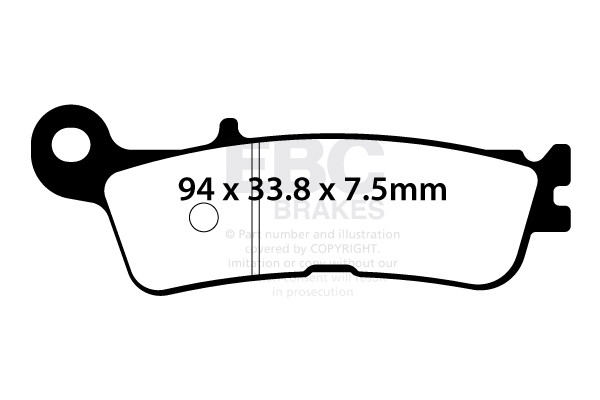 EBC Brakes Klocki hamulcowe EBC FA755R (kpl. na 1 tarcze)