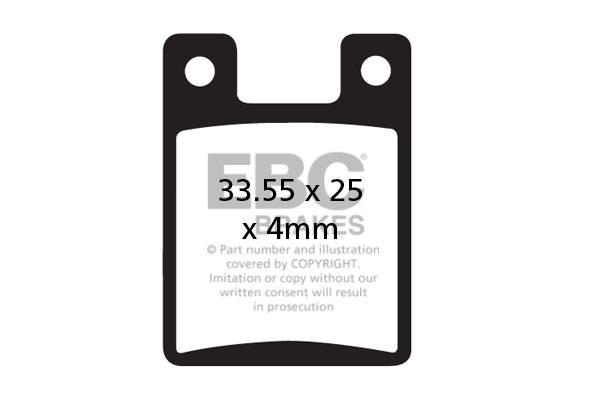 CFA247AR - Klocki hamulcowe rowerowe (organiczne wyczynowe) EBC Brakes