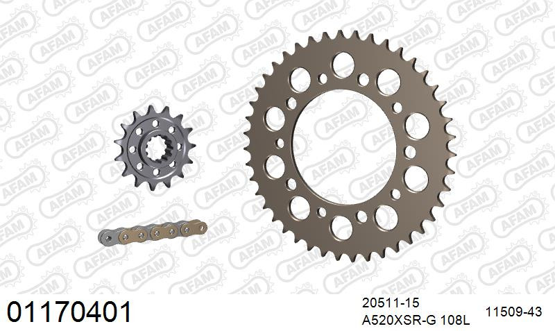 Zestaw napędowy AFAM do HONDA CBR 600 F M,N,P,R,S,T