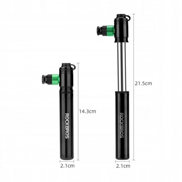 Pompka rowerowa mała CO2 ROCKBROS mini (42320001001) czarna
