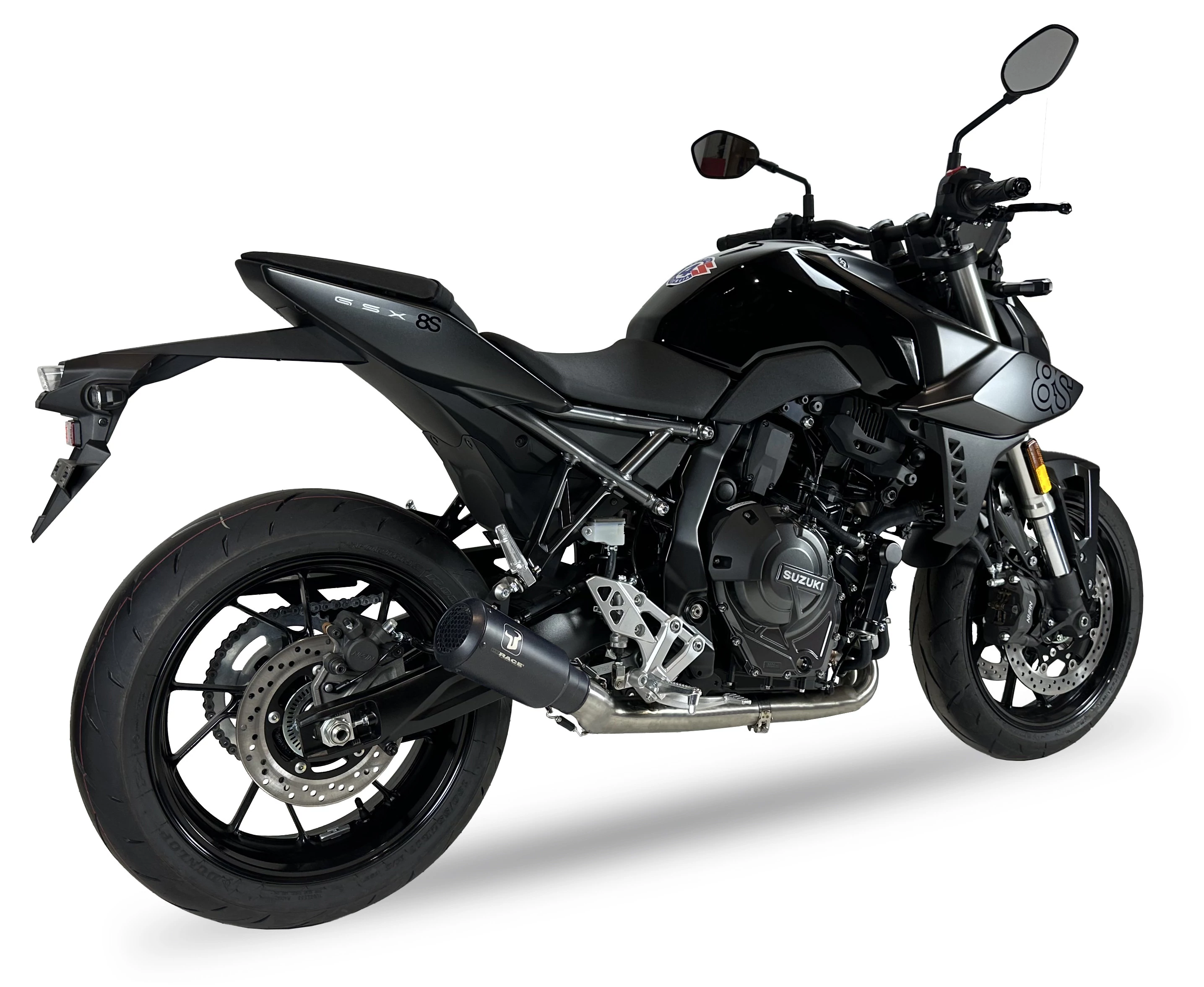 IXRACE Tłumik SUZUKI GSX-8S 23-24 (WEM2 WEM3) FULL SYSTEM typ MK2B MK2 SERIES BLACK