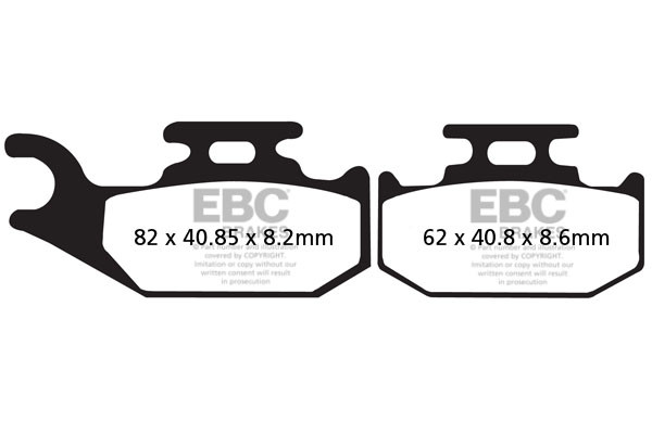 EBC Brakes Klocki hamulcowe EBC FA414TT (kpl. na 1 tarcze)