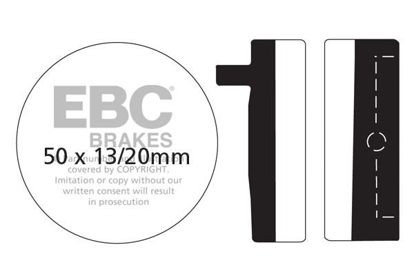 EBC Brakes Klocki hamulcowe EBC FA012 (kpl. na 1 tarcze)