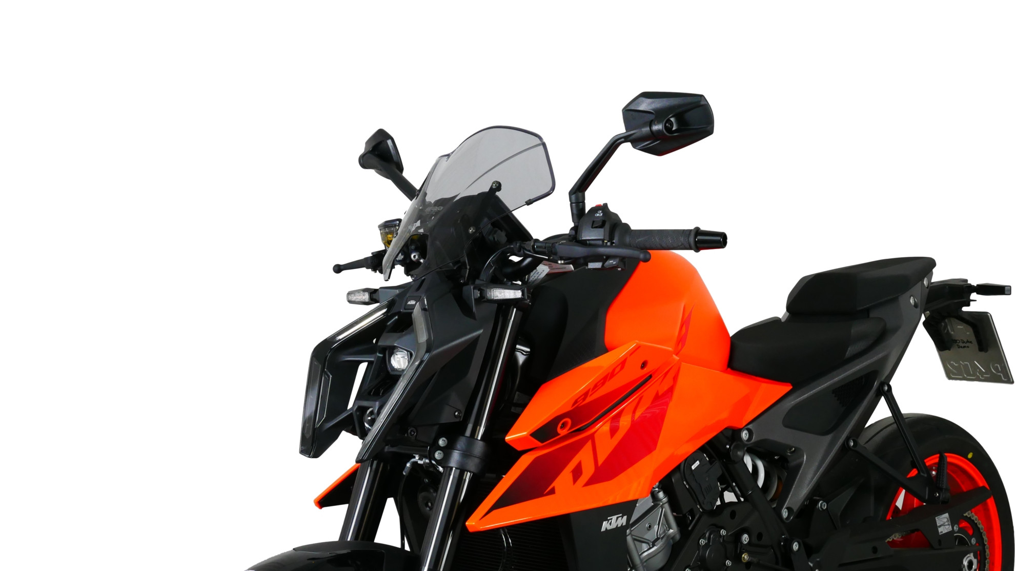 Szyba motocyklowa MRA KTM DUKE 990 2024-, forma NTM, przyciemniana