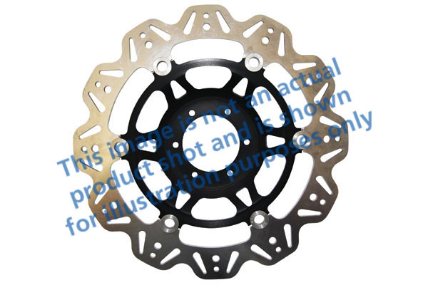 Tarcza hamulcowa motocyklowa EBC VR2094BLK VEE, czarna