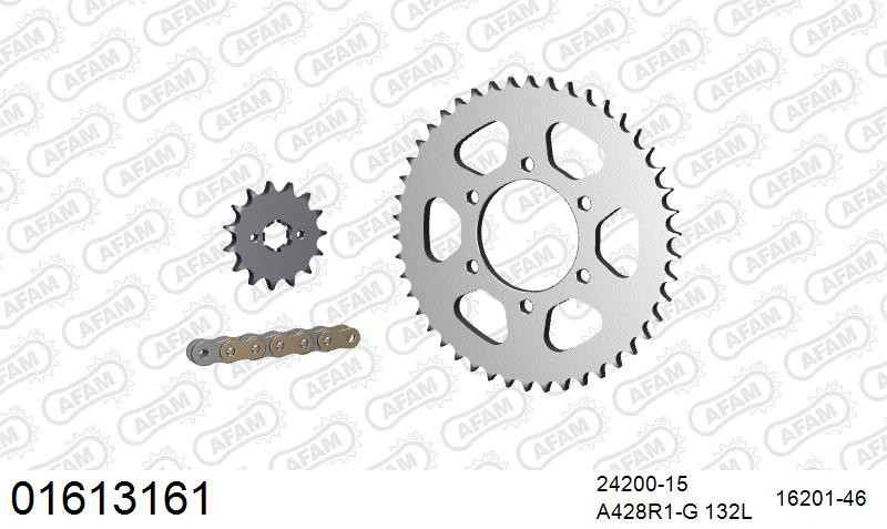 Zestaw napędowy AFAM do KAWASAKI BN 125 Eliminator A1,A2,A3,A4,A5,A6