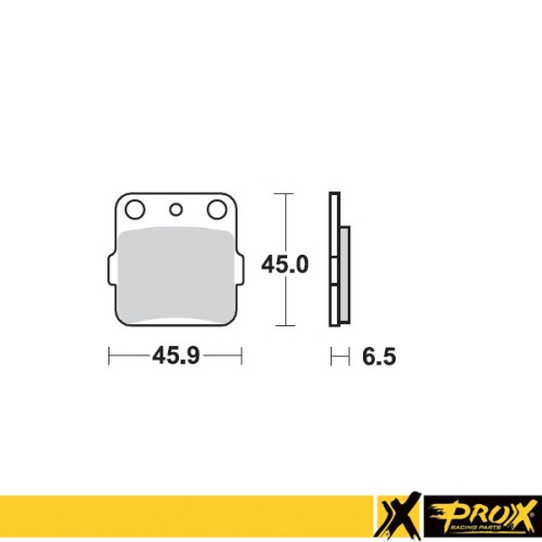 ProX Klocki Hamulcowe Tylne YZ65 '18-20 + YZ80/85 '93-20 (OEM: 4ES-W0046-50-00) (odpowiednik EBC FA084) - BOX 10 szt