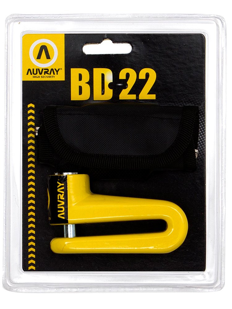 AUVRAY blokada na tarczę BD22 - żółta, średnica bolca 10mm