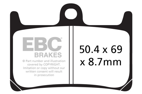 EBC Brakes Klocki hamulcowe EBC FA380HH wzmacniane (kpl. na 1 tarcze)
