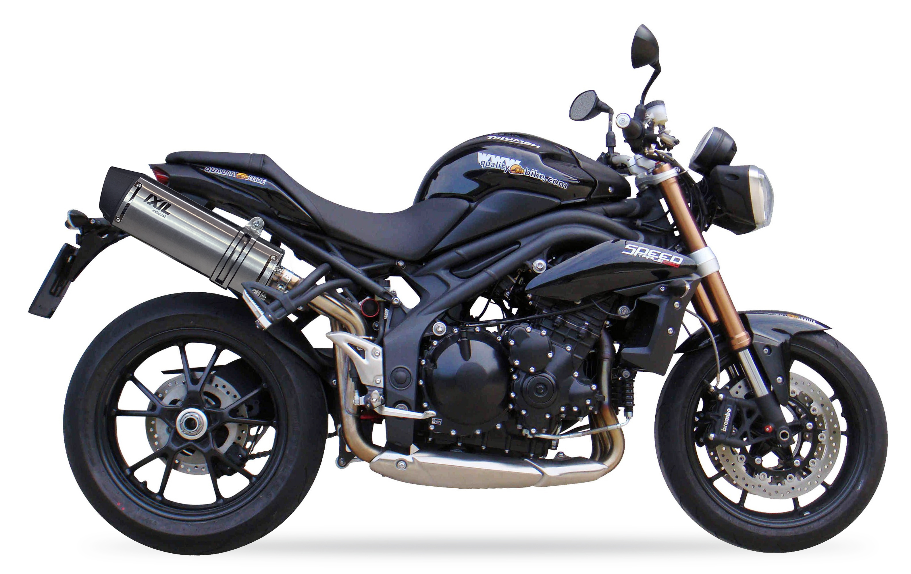 Tłumik lewy IXIL TRIUMPH ST1050 SPEED TRIPLE 11-13 (515NV) typ SOVE (waga: 3000g, długość: 423 mm.)