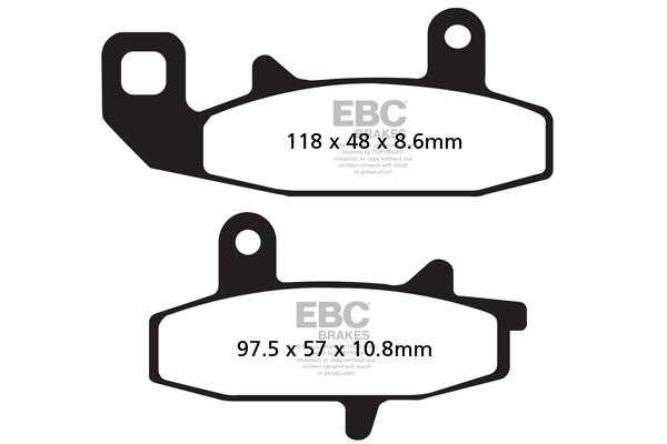 EBC Brakes Klocki hamulcowe EBC FA147 (kpl. na 1 tarcze)