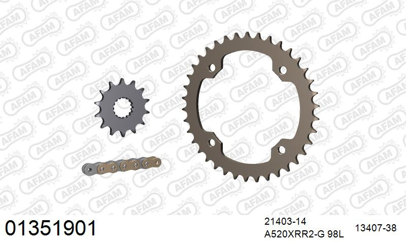 Zestaw napędowy AFAM do YAMAHA YFZ 450 (SE), YFZ 450 R Y,Z,A,B,D,E,F,G,H,J,K,L, YFZ 450 R (SE)