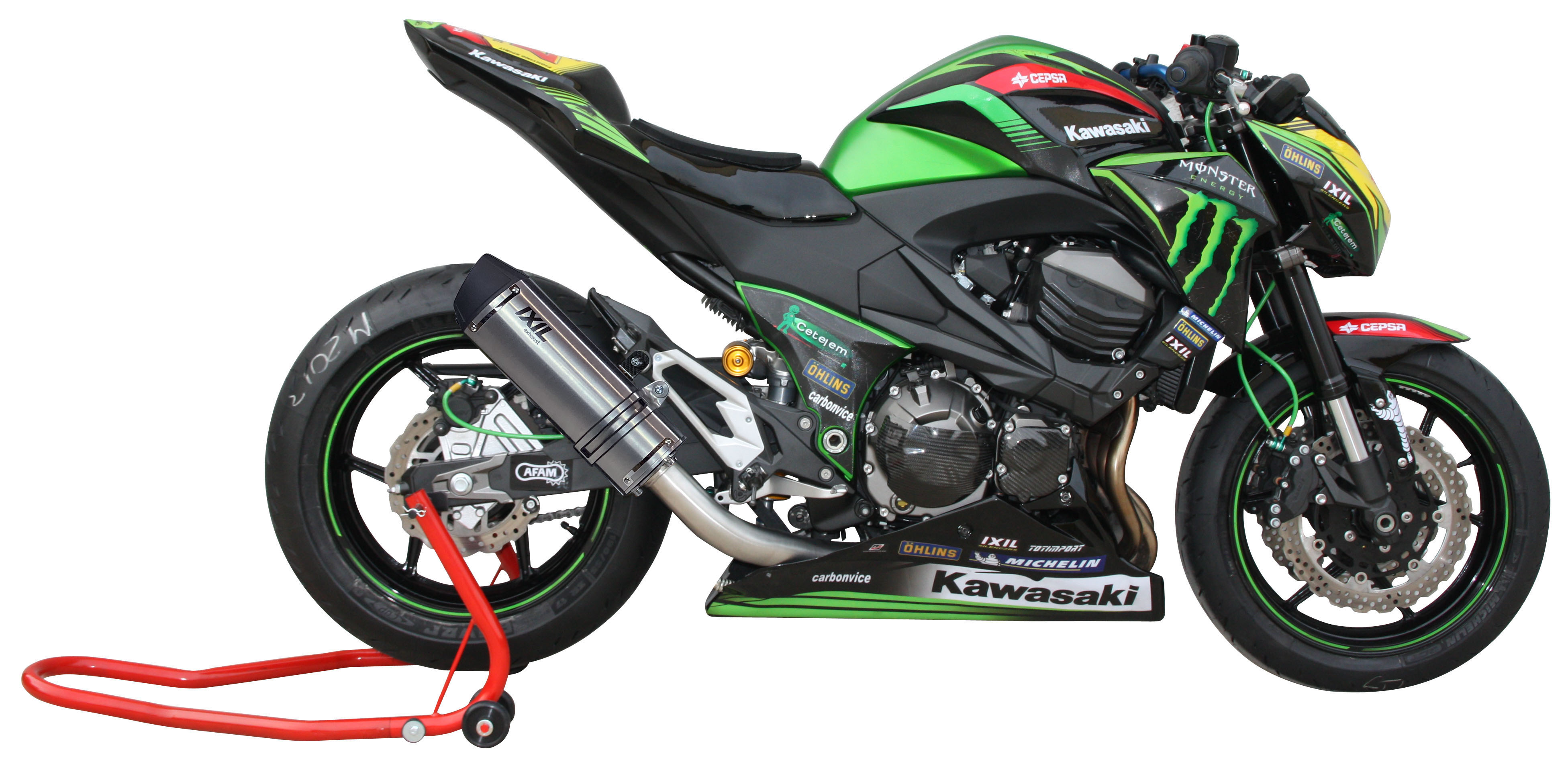 Tłumik IXIL KAWASAKI Z 800 13-16 (ZR800A ZR800B) typ SOVE (waga: 3000g, długość: 423 mm., materiał: Inox AISI304, kolor: Black p