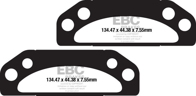 Klocki hamulcowe EBC FA659TT (kpl. na 1 tarcze)