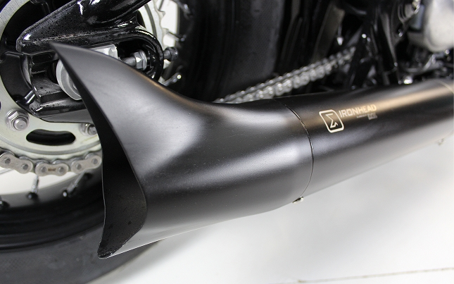IRONHEAD END CAPS typ CAP (długość: Ø 88 mm., materiał: Inox AISI304, kolor: Black painted) FISHTAIL END CAP (BLACK)