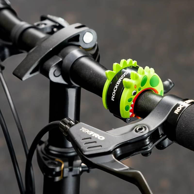 Dzwonek rowerowy dziecięcy 100dB Rockbros 340011001 Zielony smok