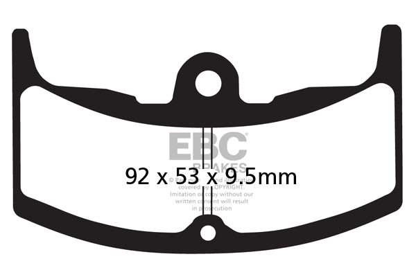 Klocki hamulcowe EBC FA080/2 (kpl. na 1 tarcze)