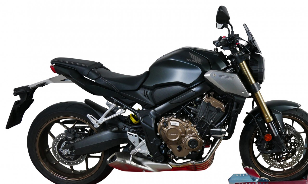 Szyba motocyklowa MRA HONDA CB 650 R 2019-2023, forma NSPM, przyciemniana