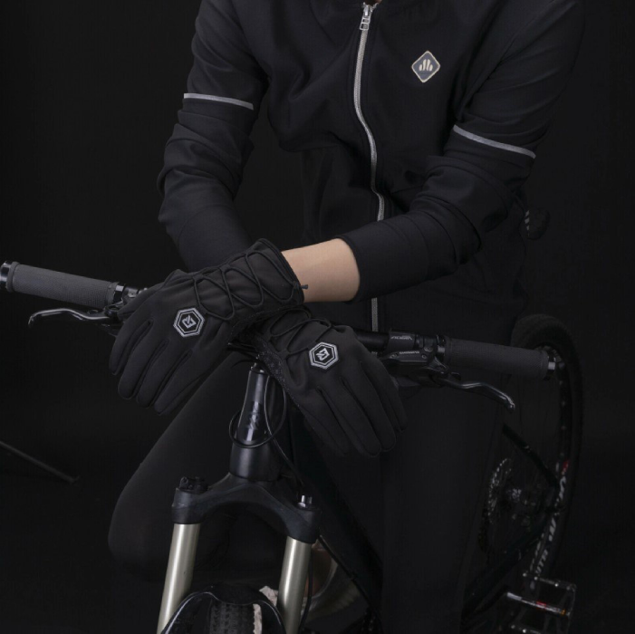 Rękawiczki rowerowe zimowe ROCKBROS (S077-6BK) wodoodporne, ciepłe